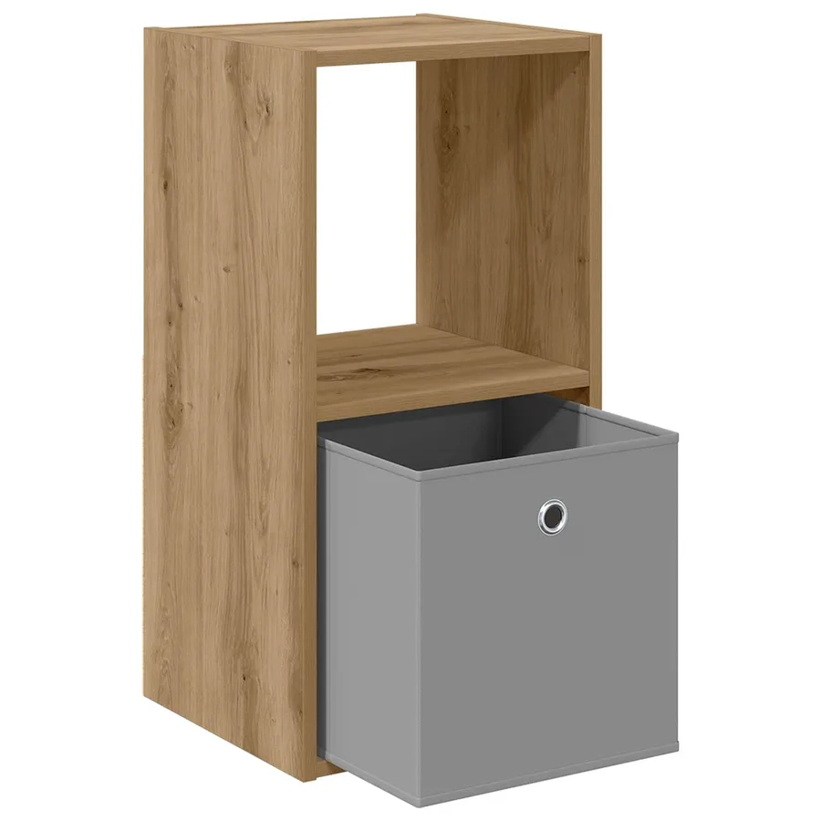 Table de chevet 2 pc Chêne artisanal 35 x 32 x 68,5 cm - 5