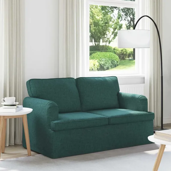 Canapé Vert foncé 144 x 80 x 85 cm tissu