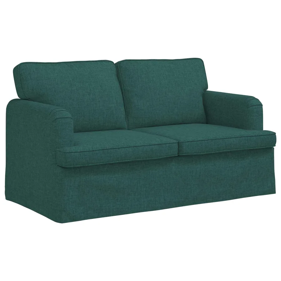 Canapé Vert foncé 144 x 80 x 85 cm tissu - 2