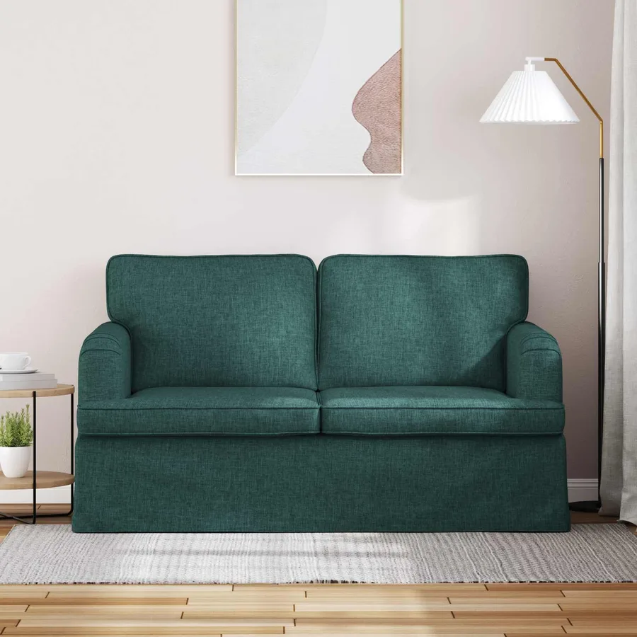 Canapé Vert foncé 144 x 80 x 85 cm tissu - 3