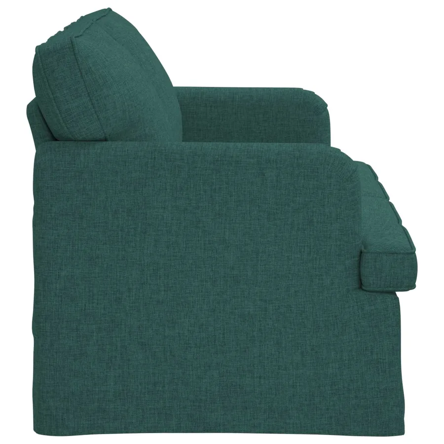 Canapé Vert foncé 144 x 80 x 85 cm tissu - 5