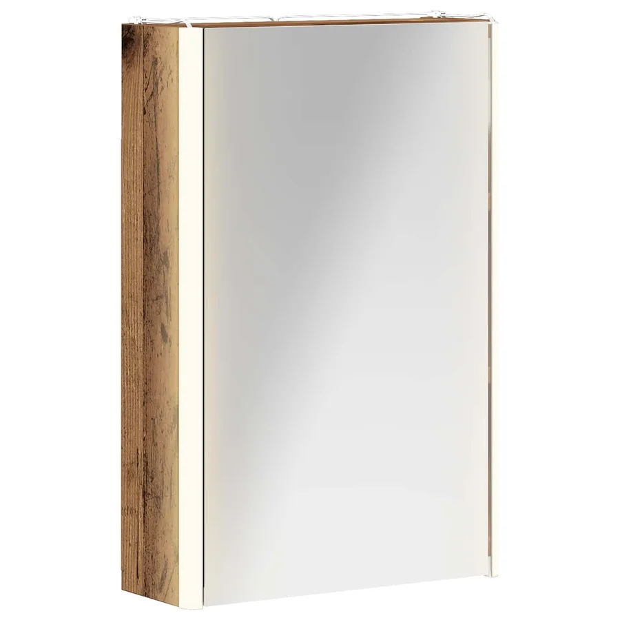 Armoire Miroir de Salle de Bain Bois ancien 33 x 11,5 x 50 cm - 2