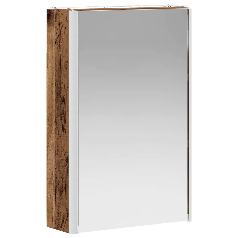 Armoire Miroir de Salle de Bain Bois ancien 33 x 11,5 x 50 cm - 5