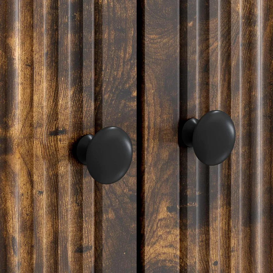 Meuble TV Chêne fumé 99 x 34,5 x 50 cm Bois d'ingénierie - 10