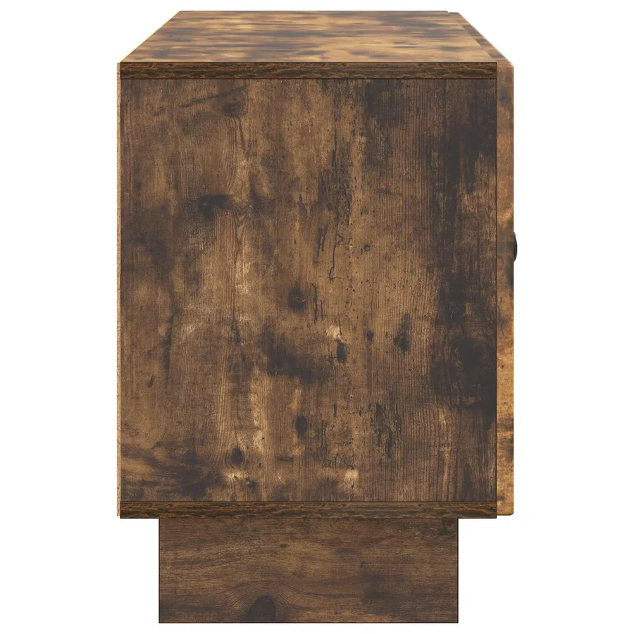 Meuble TV Chêne fumé 99 x 34,5 x 50 cm Bois d'ingénierie - 7