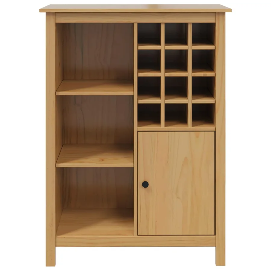 Cabinet à vin HILL Marron miel 79.5 x 40 x 107.5 cm - 5