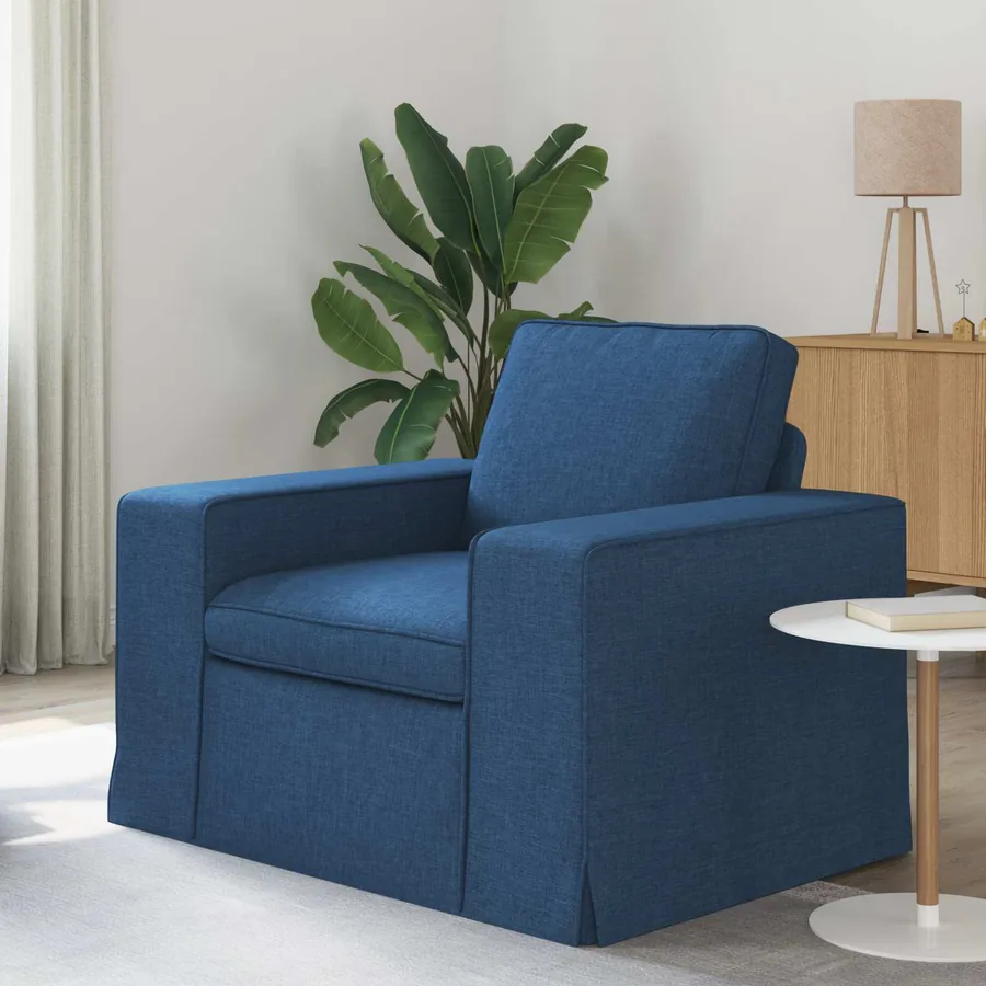 Canapé Bleu 103 x 80 x 82 cm tissu