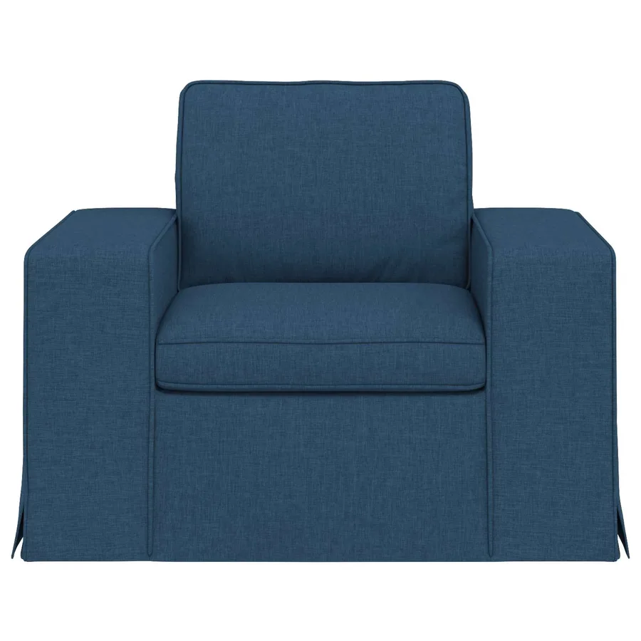Canapé Bleu 103 x 80 x 82 cm tissu - 4