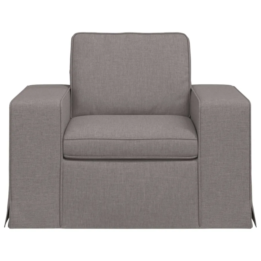 Canapé Taupe 103 x 80 x 82 cm tissu - 4