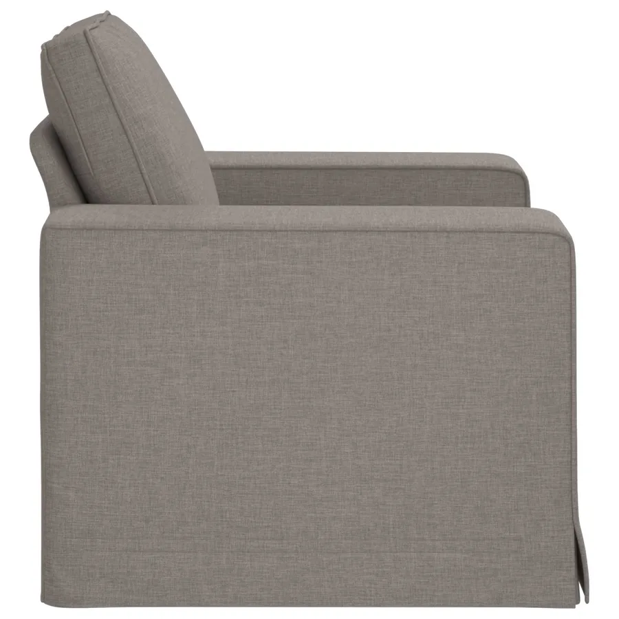 Canapé Taupe 103 x 80 x 82 cm tissu - 5