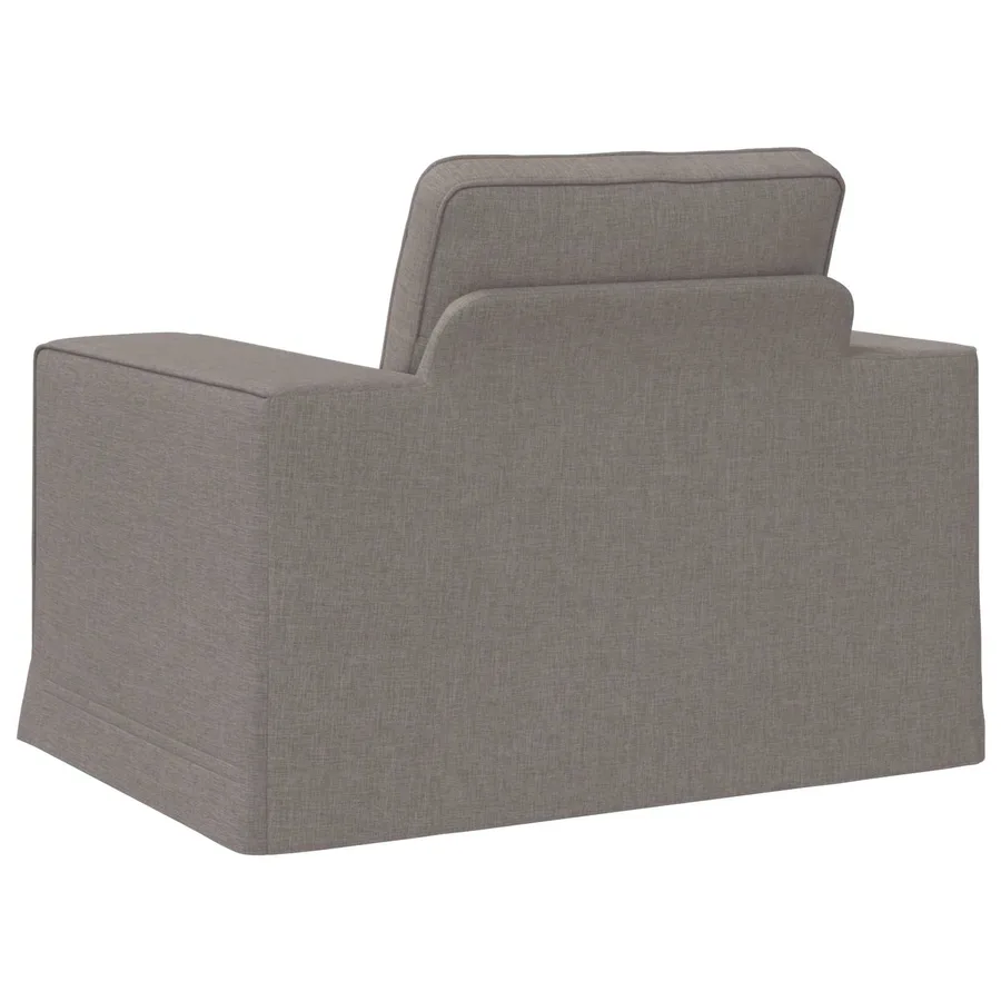 Canapé Taupe 103 x 80 x 82 cm tissu - 6