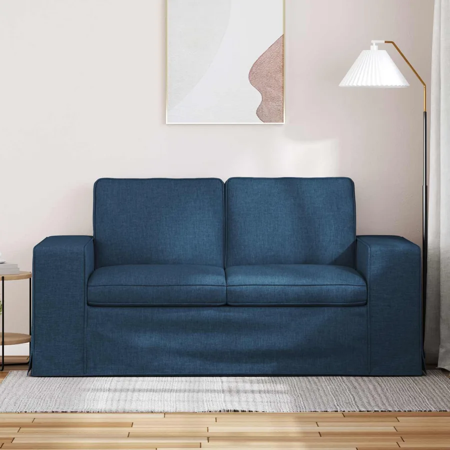 Canapé Bleu 162 x 80 x 82 cm tissu - 3