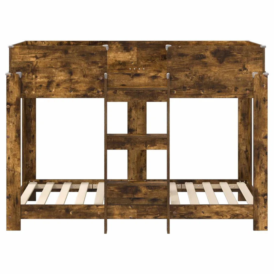 Lit Superposé pour Enfants Chêne fumé 80 x 160 cm - 5