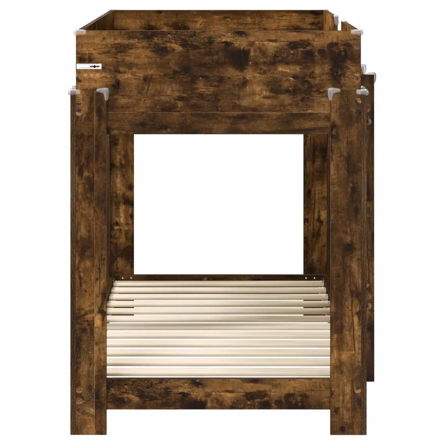 Lit Superposé pour Enfants Chêne fumé 80 x 160 cm - 6