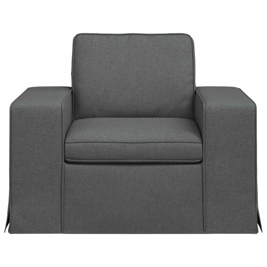 Canapé Gris foncé 103 x 80 x 82 cm tissu - 4