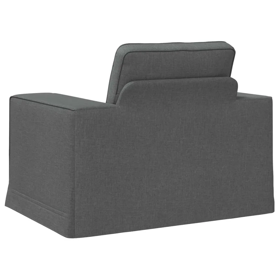 Canapé Gris foncé 103 x 80 x 82 cm tissu - 6