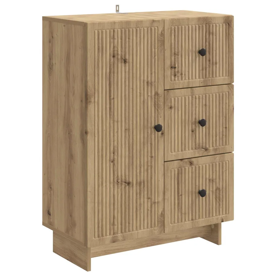 Buffet Chêne artisanal 66 x 34,5 x 90 cm Bois d'ingénierie - 2
