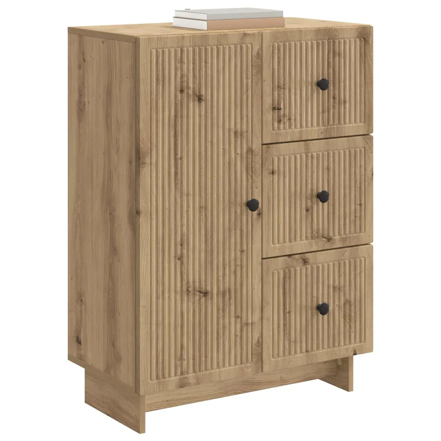 Buffet Chêne artisanal 66 x 34,5 x 90 cm Bois d'ingénierie - 3