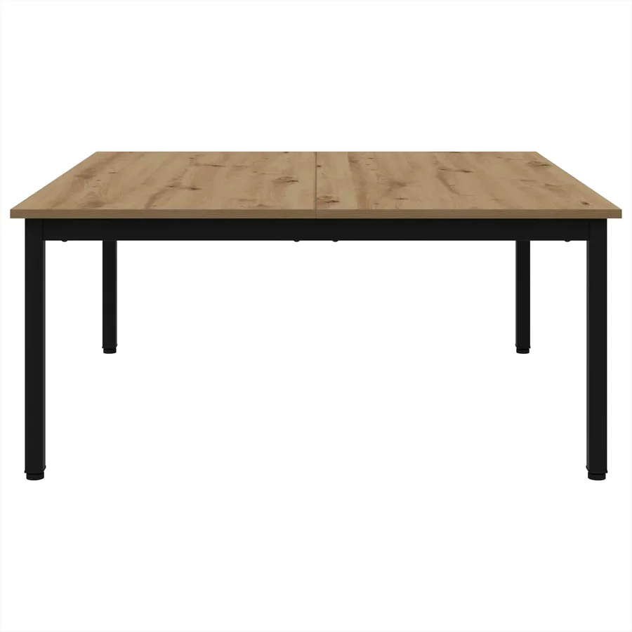 Table basse Chêne artisan 100 x 100 x 45 cm Bois d'ingénierie - 5