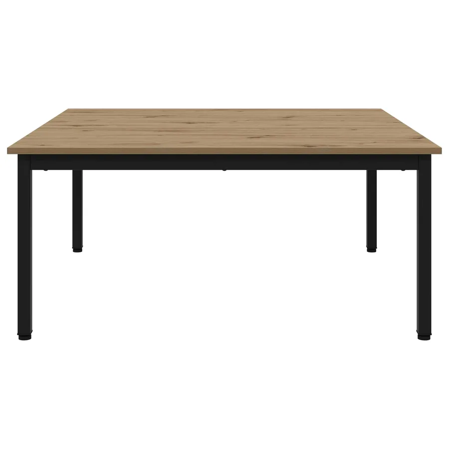 Table basse Chêne artisan 100 x 100 x 45 cm Bois d'ingénierie - 6