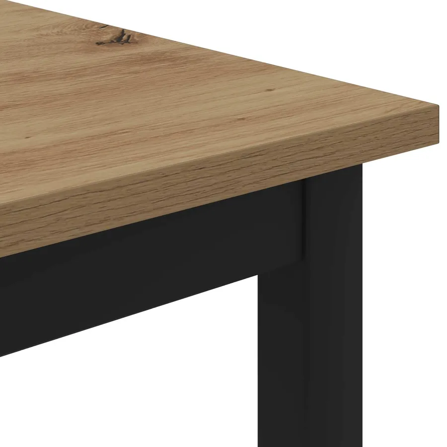 Table basse Chêne artisan 100 x 100 x 45 cm Bois d'ingénierie - 7