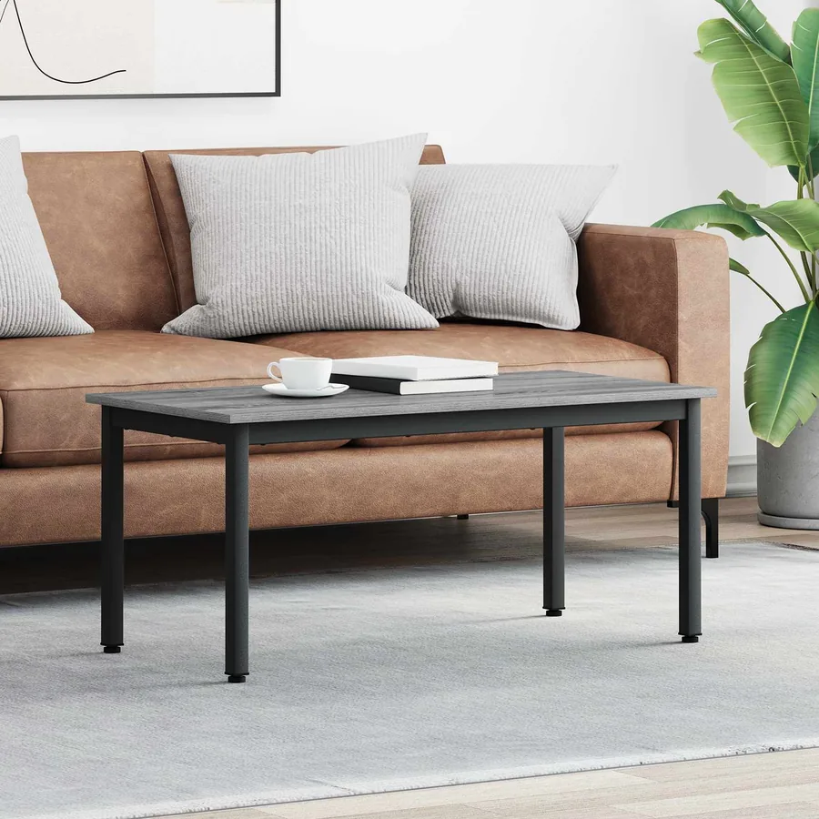 Table basse Gris Sonoma 100 x 50 x 45 cm Bois d'ingénierie