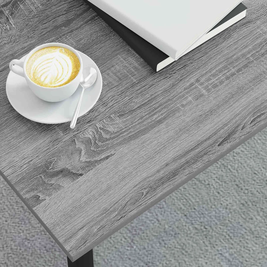 Table basse Gris Sonoma 100 x 50 x 45 cm Bois d'ingénierie - 4