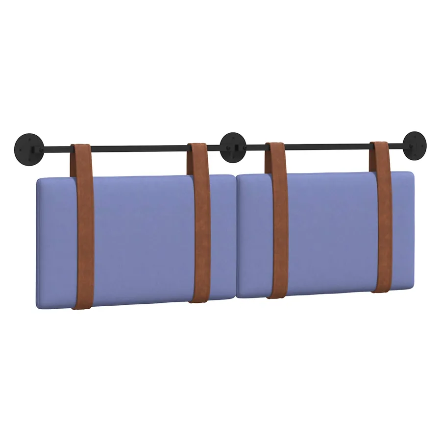 Tête de lit suspendue Bleu denim PU antique - 2