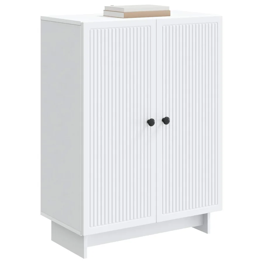 Buffet Blanc 66 x 34,5 x 90 cm Bois d'ingénierie - 3