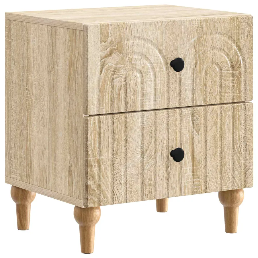 Cabinet de chevet 2 pcs Chêne Sonoma 43 x 34,5 x 48 cm - 5