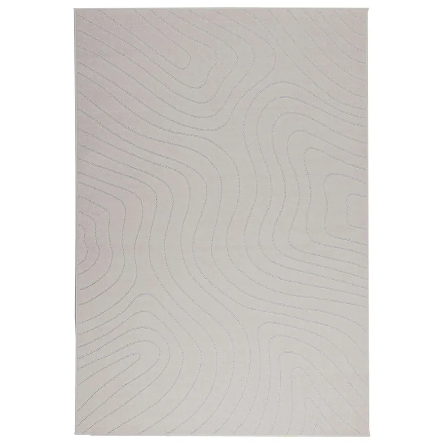Tapis de surface PALMERAS Crème 170 x 120 cm Polyester - 2