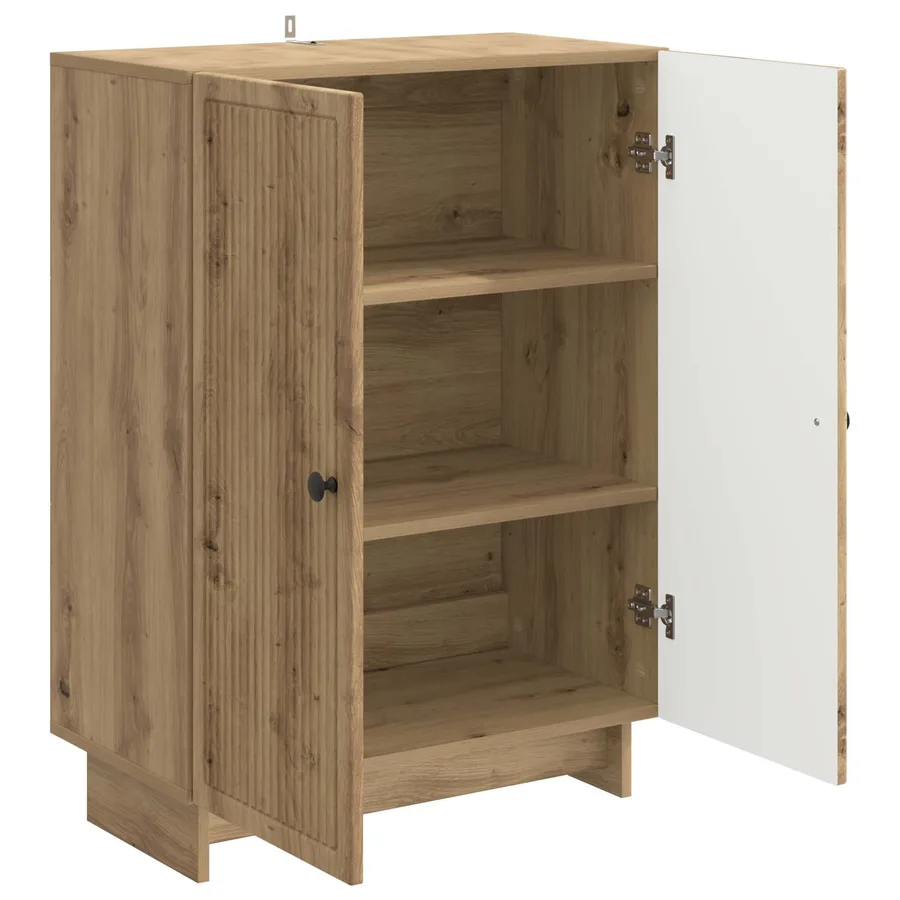 Buffet Chêne artisanal 66 x 34,5 x 90 cm Bois d'ingénierie - 5