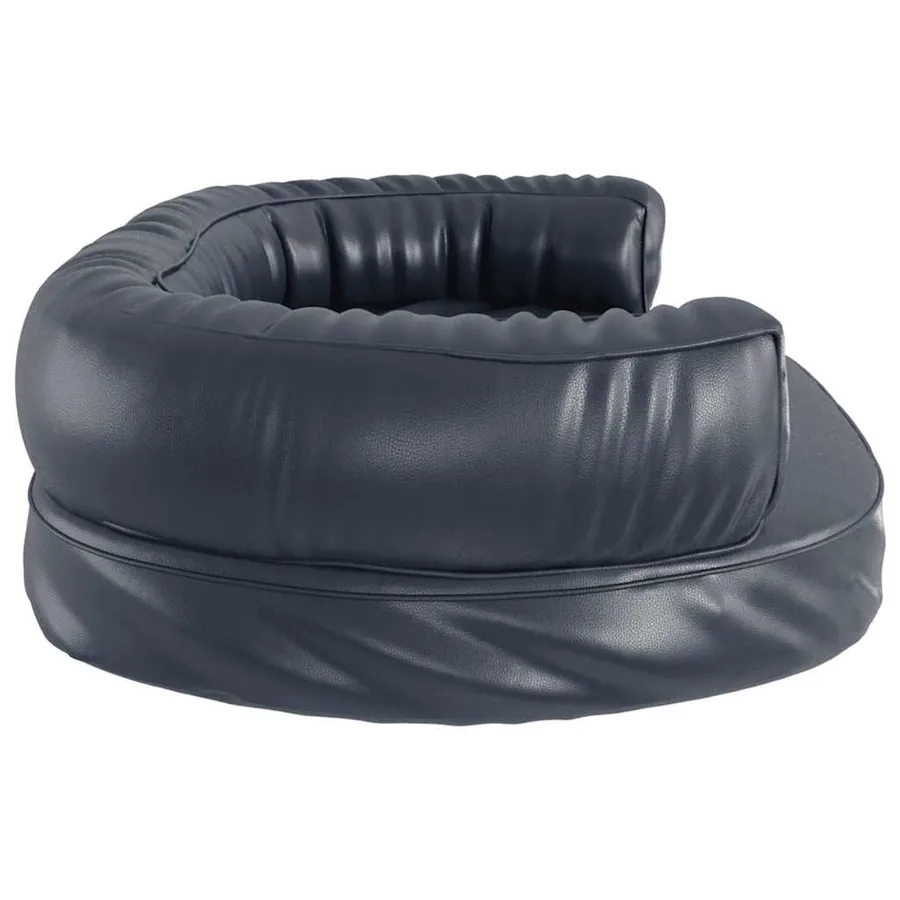Lit pour chien ergonomique Mousse Bleu foncé 88x65cm Similicuir - 5