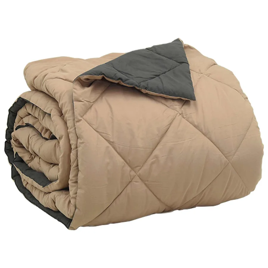 Duvet complet toute l'année Anthracite et Taupe 220 x 240 cm - 5
