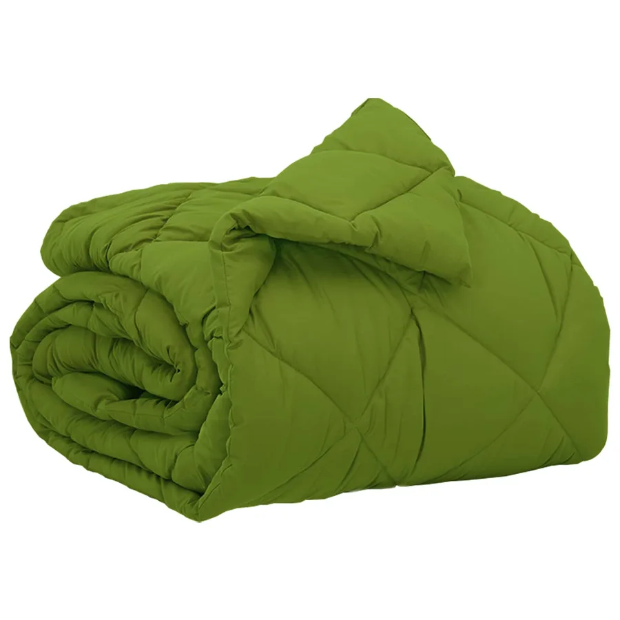 Duvet complet toute l'année Vert 135 x 220 cm Microfibre - 2