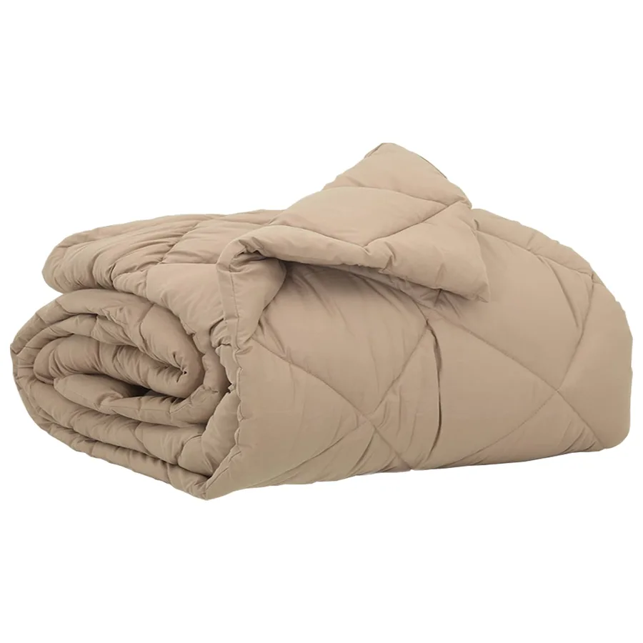 Duvet d'été simple Taupe 200 x 155 cm Microfibre - 2