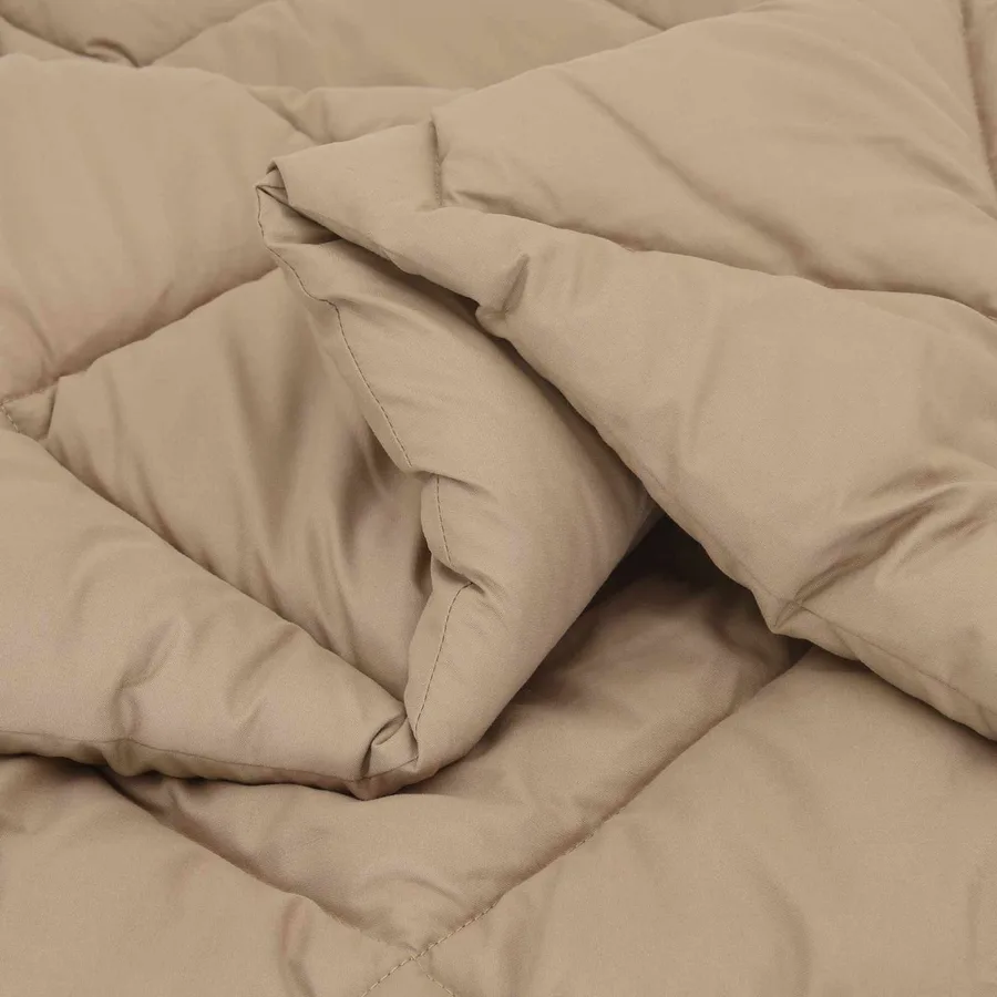 Duvet d'été simple Taupe 200 x 155 cm Microfibre - 5