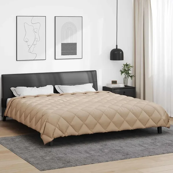 Duvet d'hiver Taupe 200 x 200 cm Microfibre