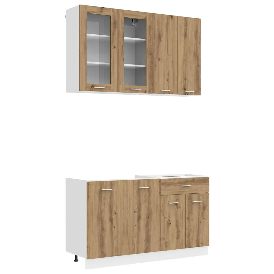 Unité de cuisine LYON 4 pcs Chêne artisanal Bois d'ingénierie - 2