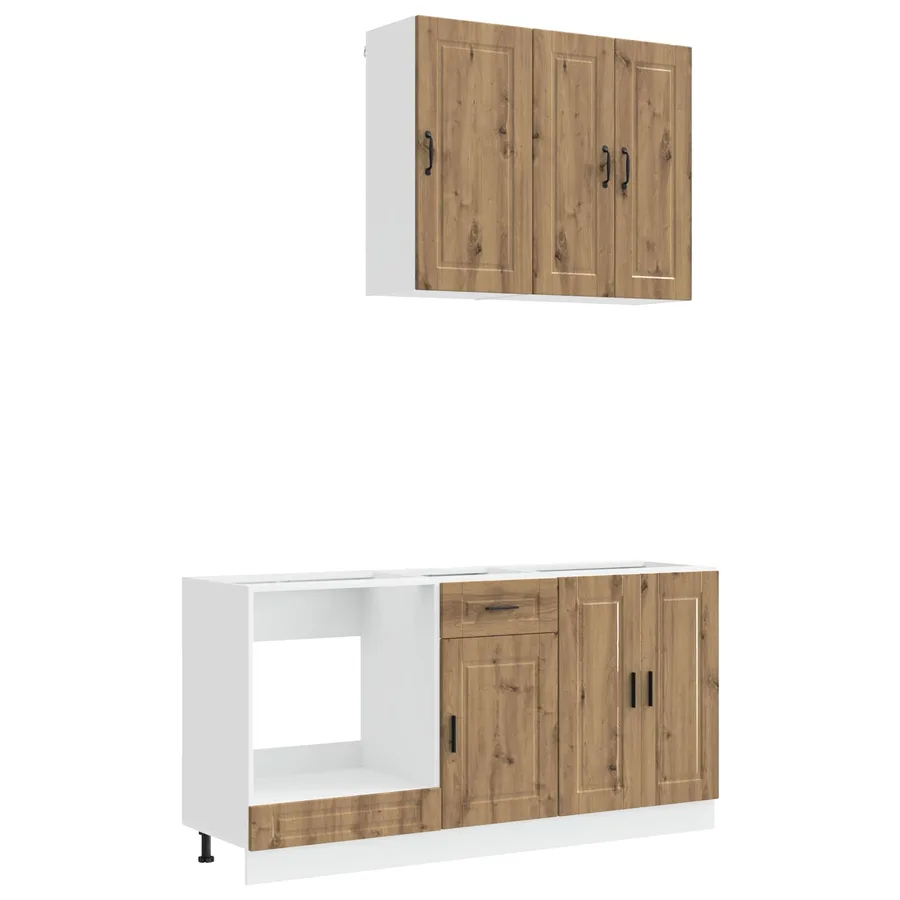 Unité de cuisine PORTO 5 pcs Chêne artisanal Bois d'ingénierie - 2