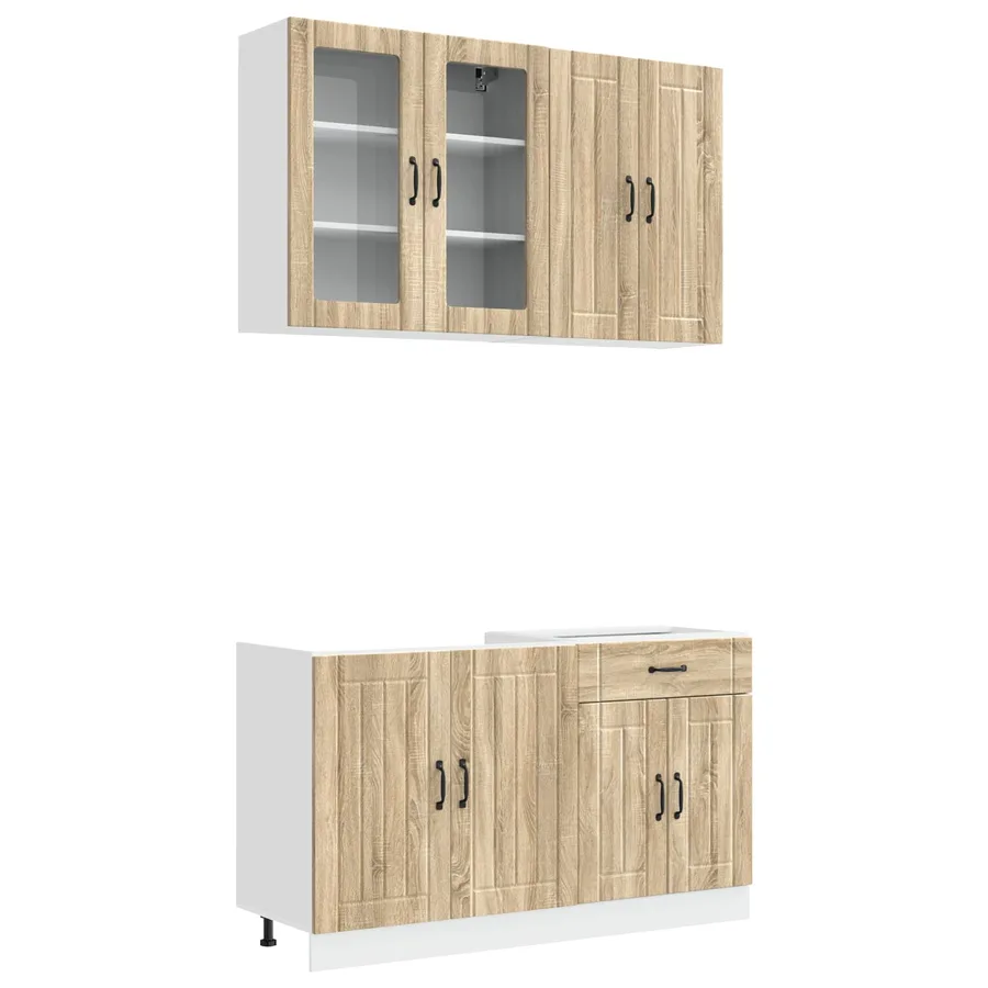 Unité de cuisine LUCCA 4 pcs Chêne Sonoma Bois d'ingénierie - 2