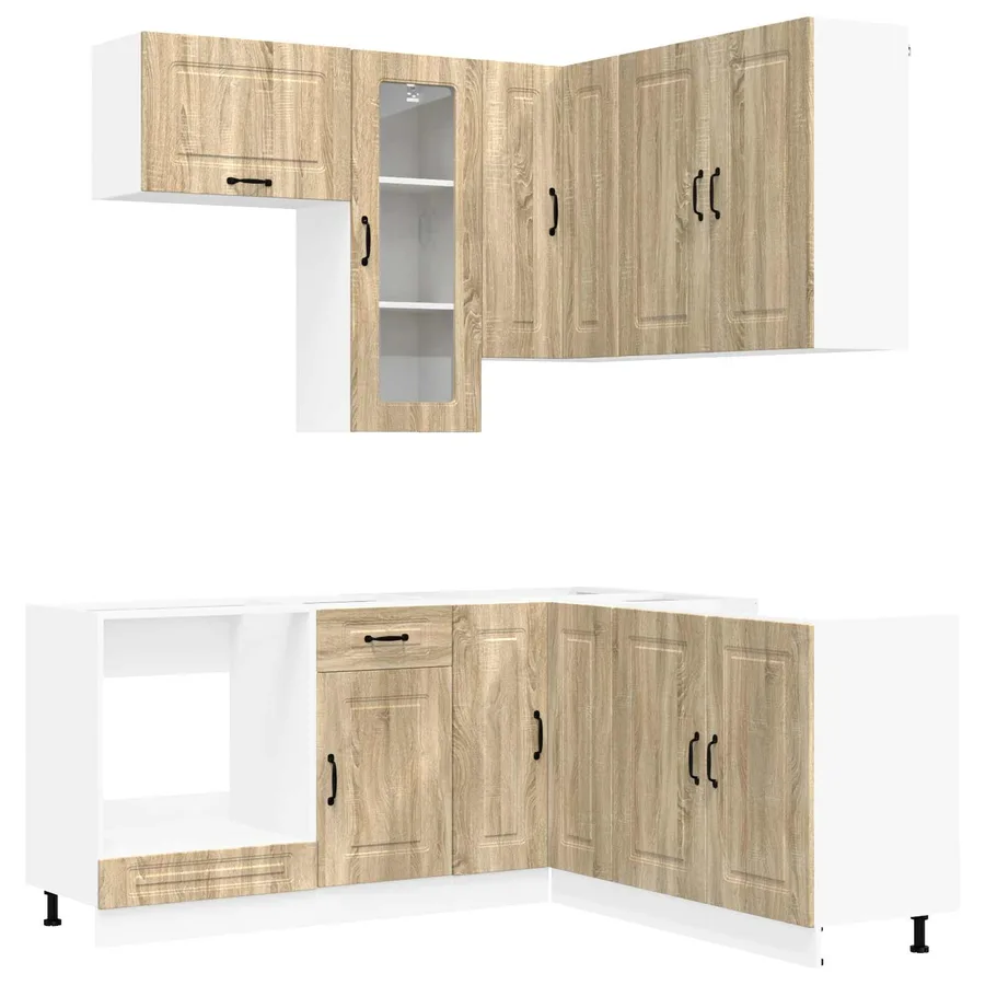 Unité de cuisine KALMAR 8 pcs Chêne Sonoma Bois d'ingénierie - 2