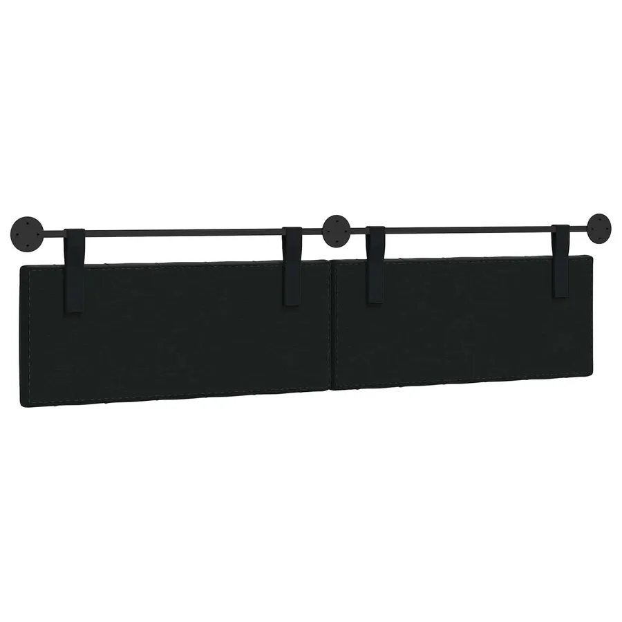 Tête de lit suspendue Avec lumière LED Noir Velours - 7