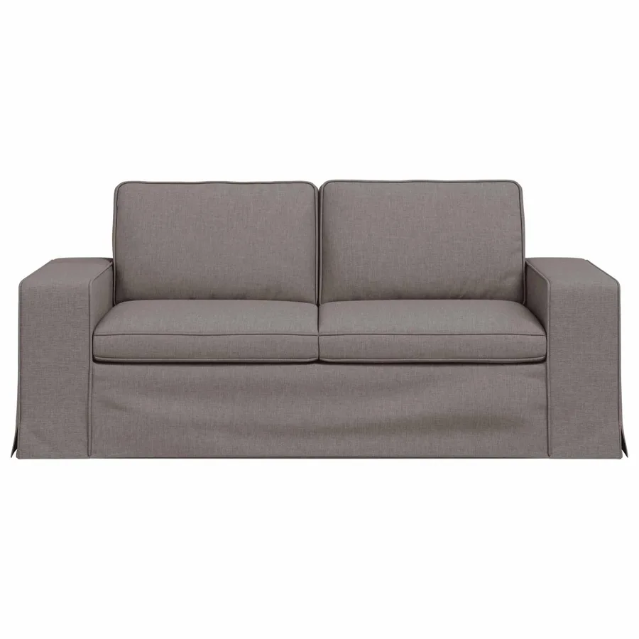Canapé Taupe 182 x 80 x 82 cm tissu - 4