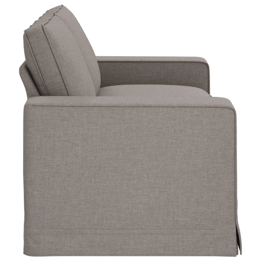 Canapé Taupe 182 x 80 x 82 cm tissu - 5