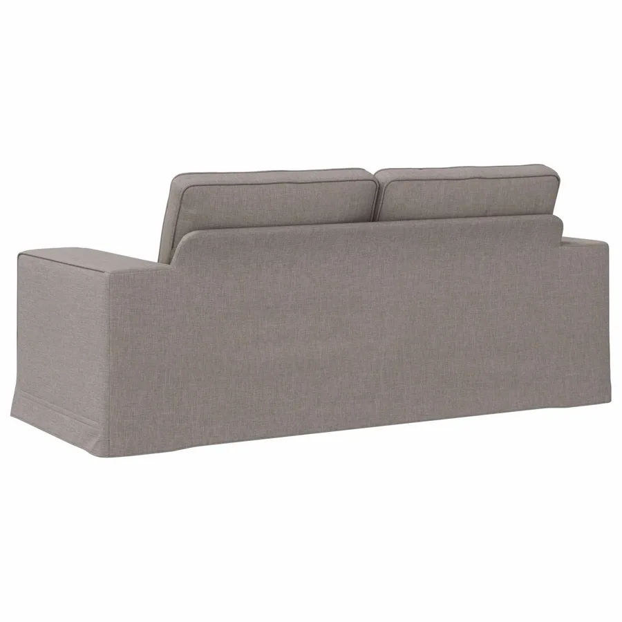 Canapé Taupe 182 x 80 x 82 cm tissu - 6