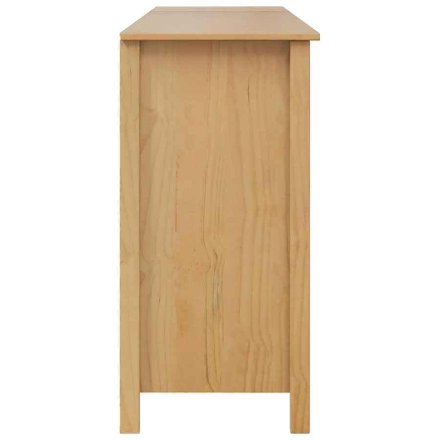 Buffet avec tiroir HILL Marron miel 154 x 40 x 80 cm Pin massif - 6