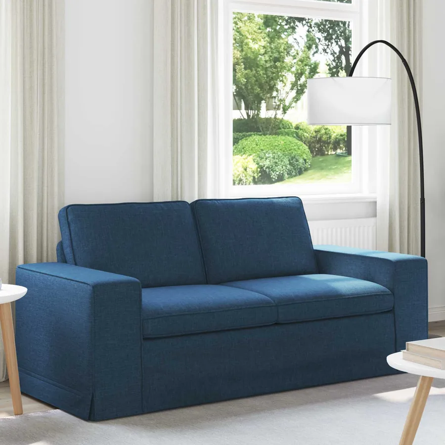 Canapé Bleu 182 x 80 x 82 cm tissu