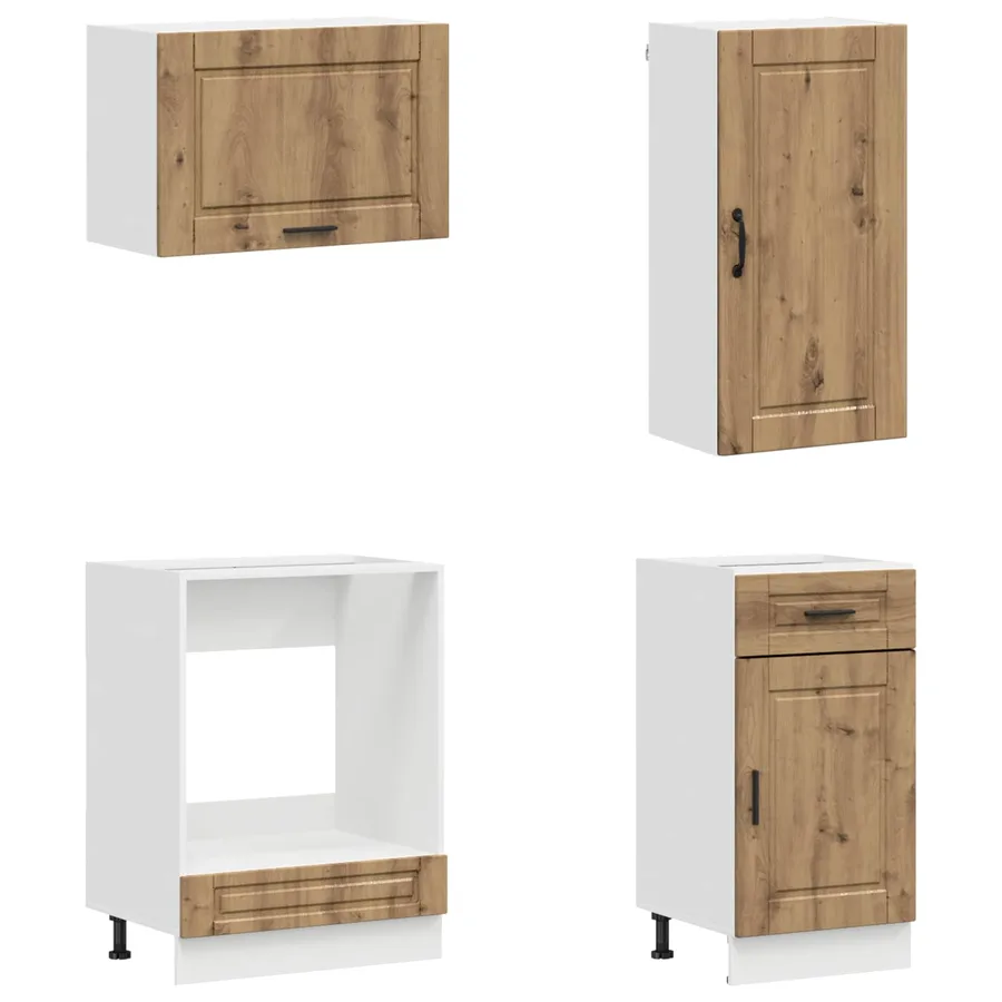 Unité de cuisine PORTO 8 pcs Chêne artisanal Bois d'ingénierie - 4