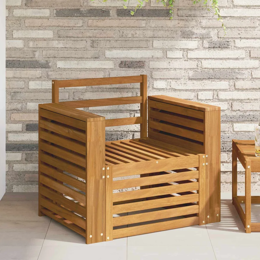 Canapé d’extérieur Bois d'Acacia Massif Naturel